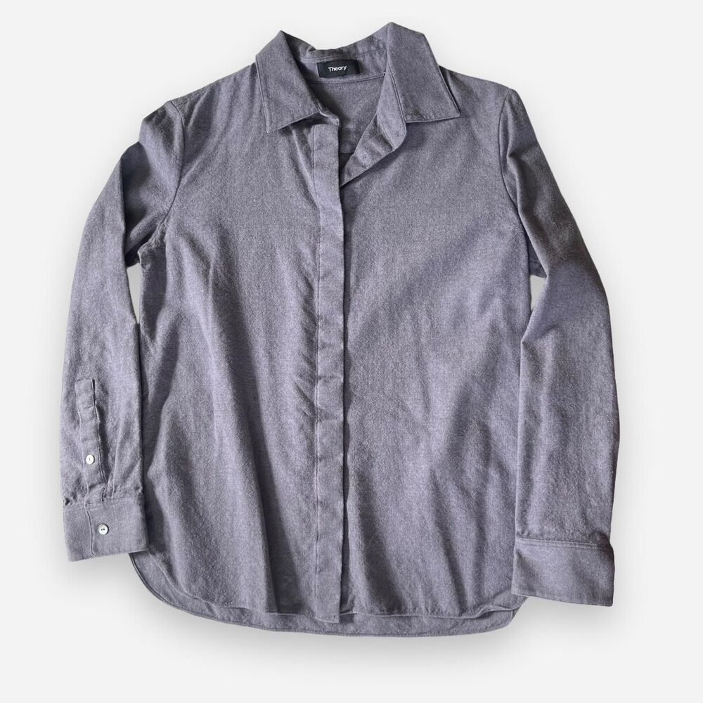 Theory Wool Button Up